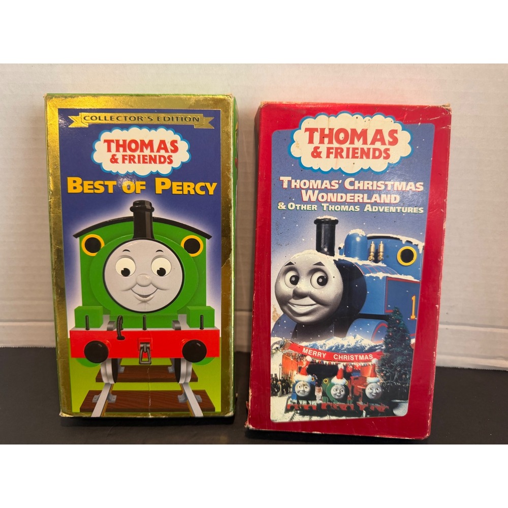 Thomas & Friends VHS Lot Best of Percy Christmas Wonderland George Carlin Tapes